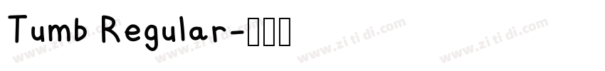 Tumb Regular字体转换